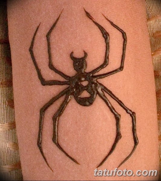 Татушки хной пауки лёгкий
