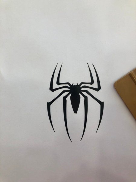 Тату человек паук Минимализм