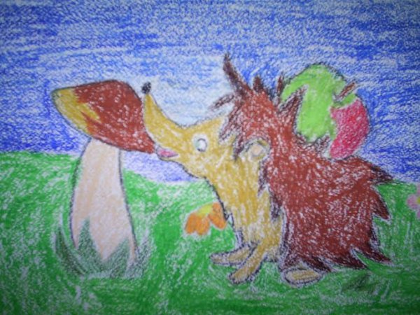 Рисование мелками 1 класс