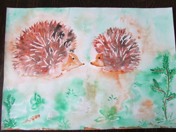 Рисование по мокрому