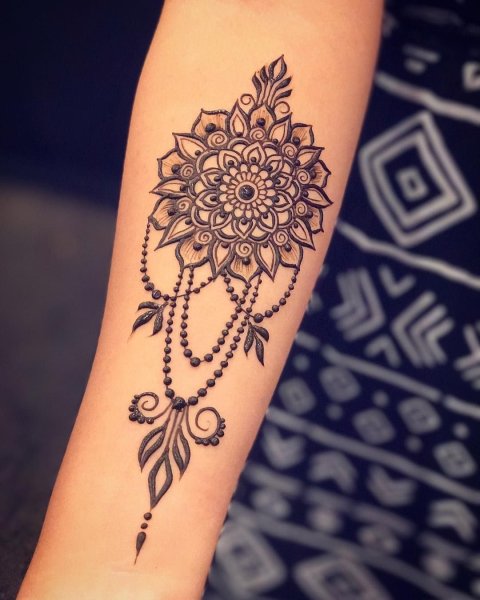 Тату Мандала мехенди