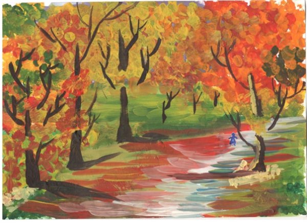 Рисование Золотая осень