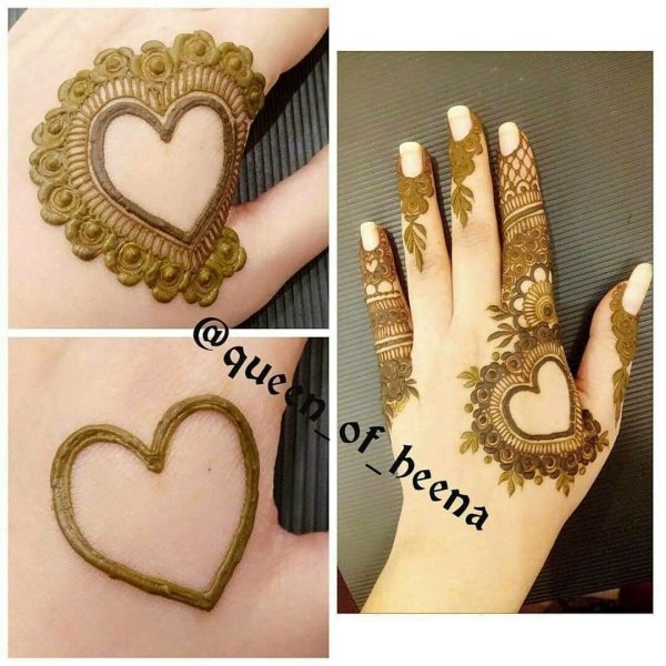Сердечко хной
