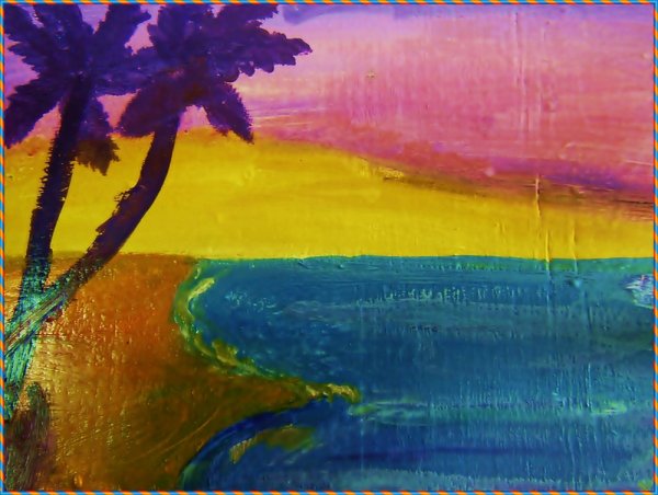 Море восковыми мелками