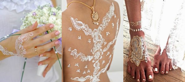 Белая хна для тела