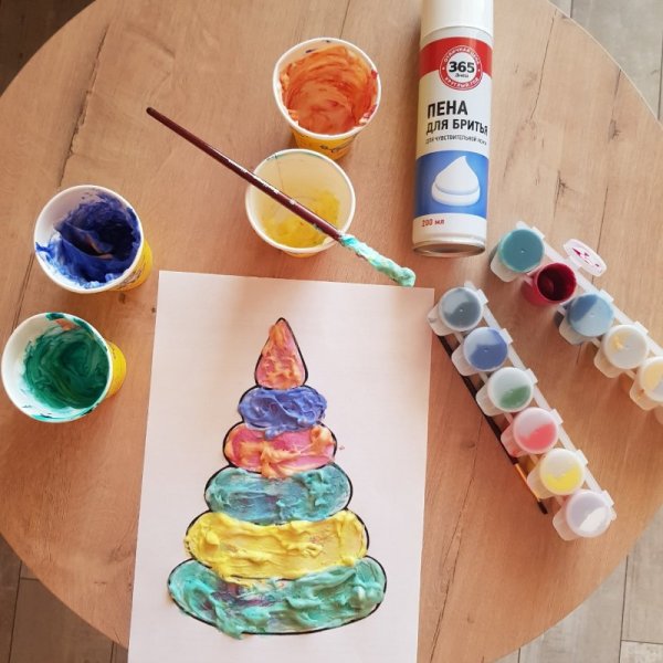 Рисование объемными красками