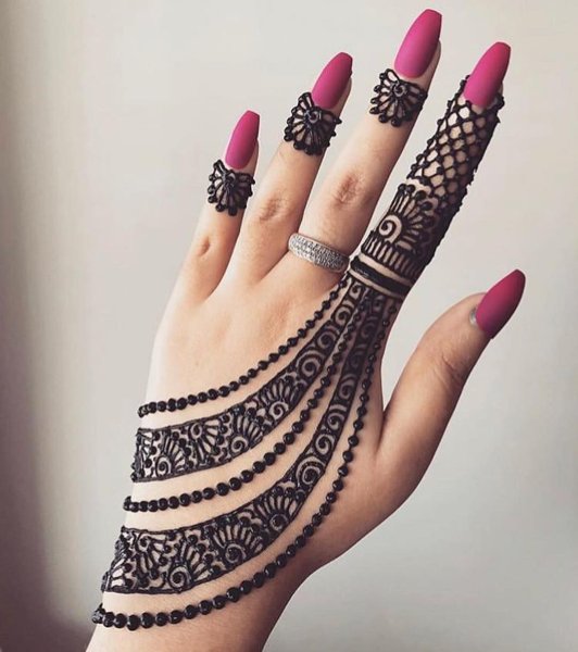 Мехенди на руке