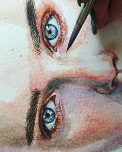 Рисунки красками