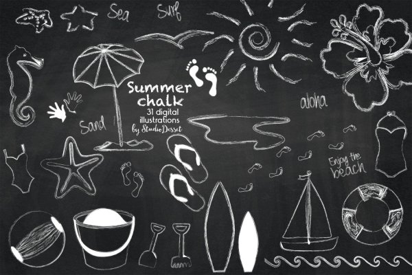 Детские рисунки мелом