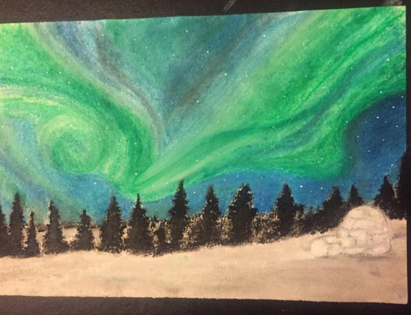 Восковые мелки Северное сияние