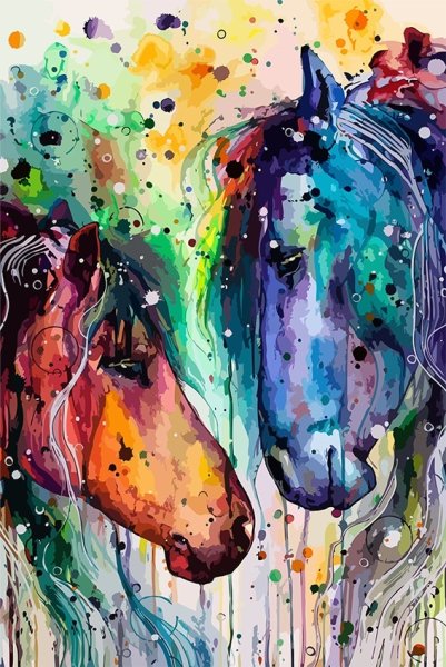 Акварельные лошади Елены Швед