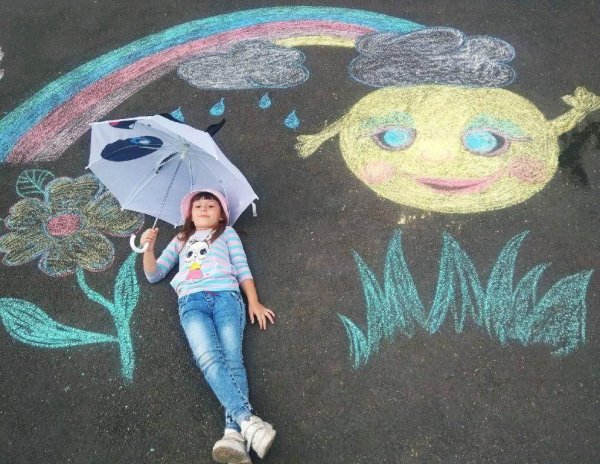 Конкурс рисунков на асфальте