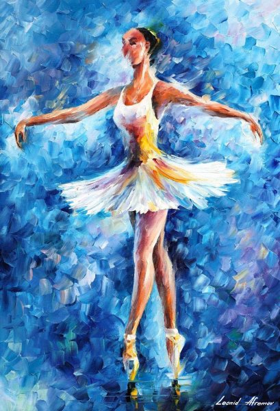 Балерина маслом на холсте