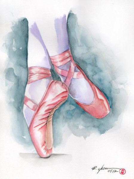 Рисунки художественной акварелью