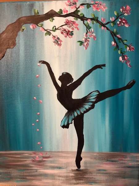 Танец акварель