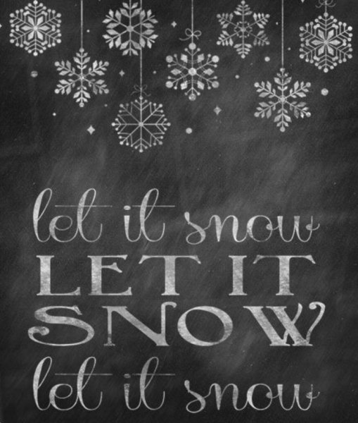 Меловая доска новый год