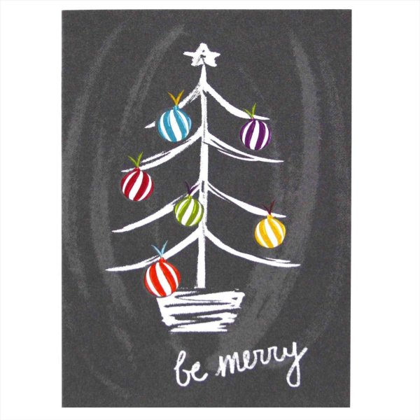 Новогодняя елка на меловой доске