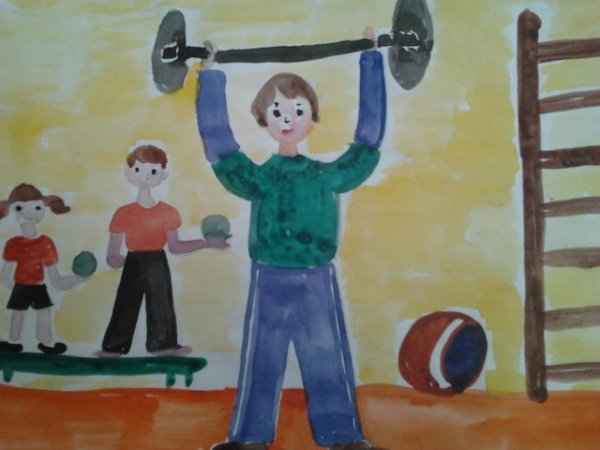 Рисование в детском саду спорт