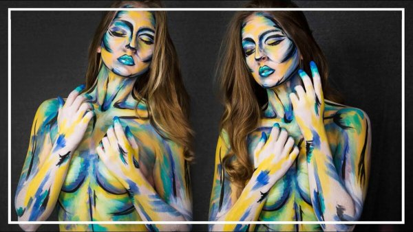 Фотосессия в стиле боди арт