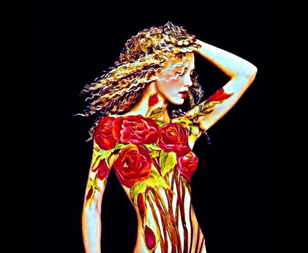 Сандра Беккер боди арт