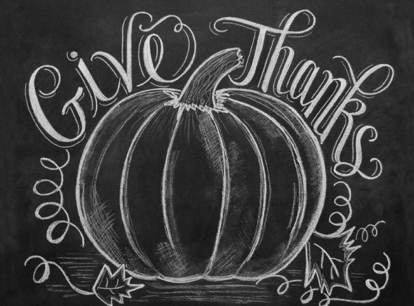 Рисунки на меловой доске