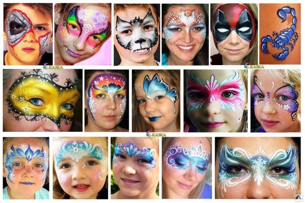 Детский грим на лице