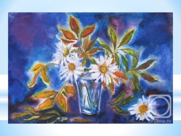 Восковые мелки и акварель