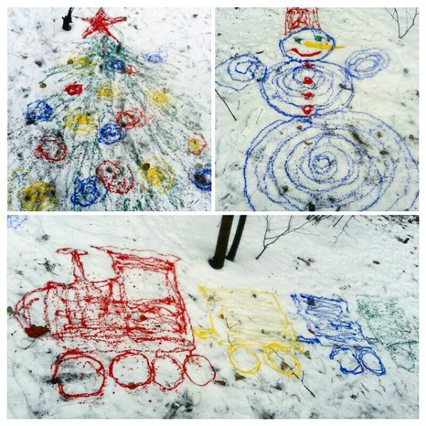 Снег рисунок