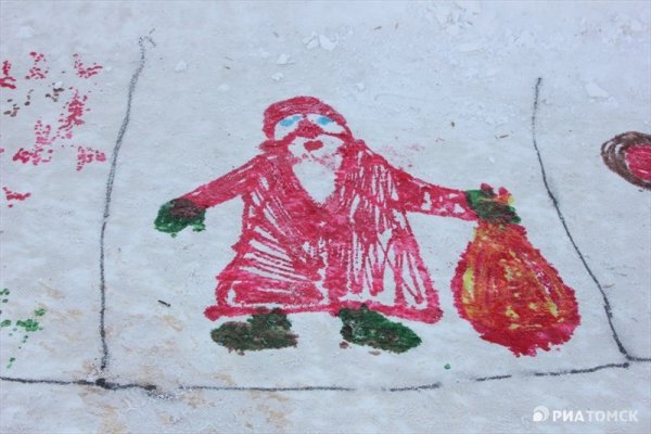 Рисование на снегу
