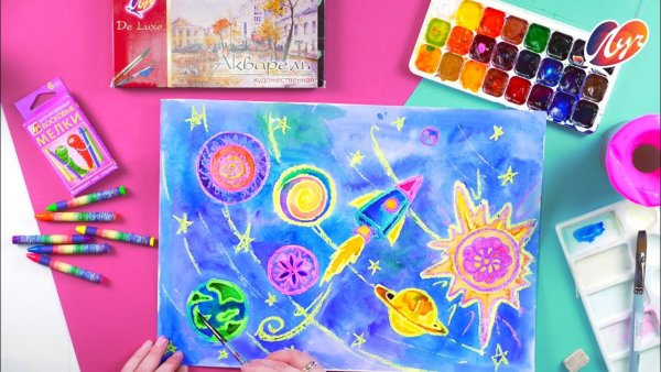 Космический пейзаж для детей