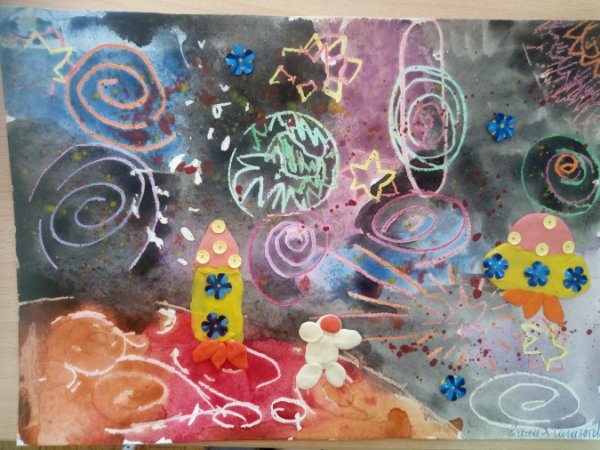 Рисование для детей космос