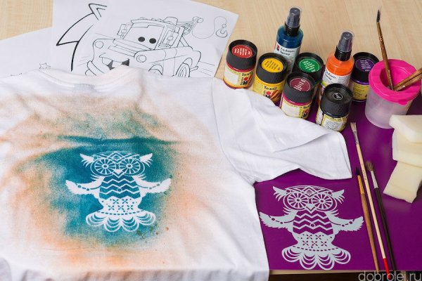 Роспись футболок акриловыми красками