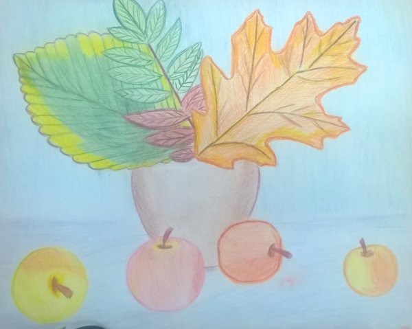 Рисование осенний букет