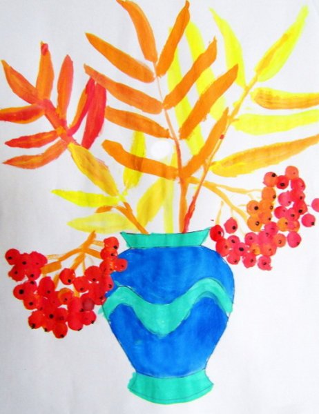 Рисование осенний букет