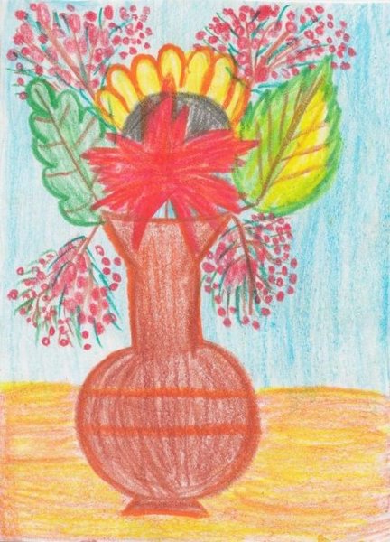 Рисование осенний букет