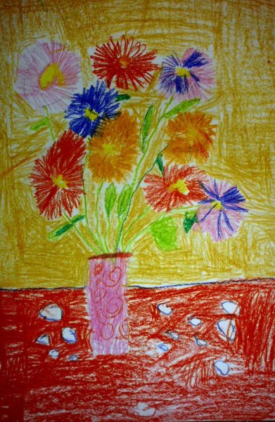 Пастель астры