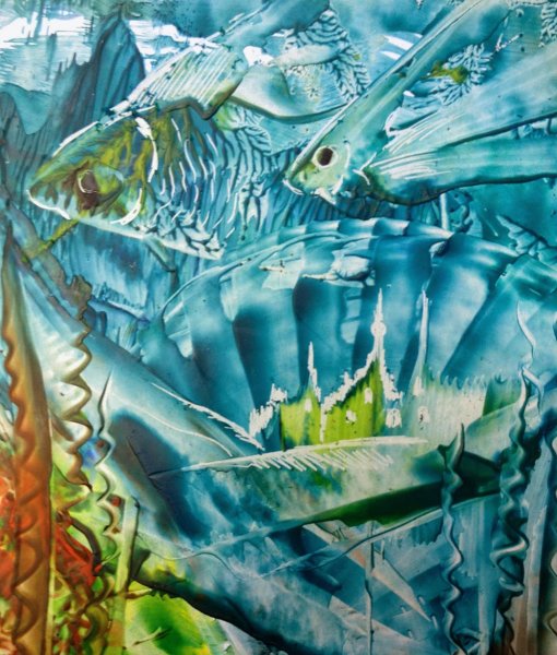 Альрис в технике энкаустика