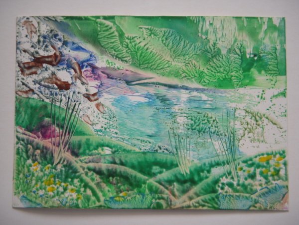 Рисование воском утюгом