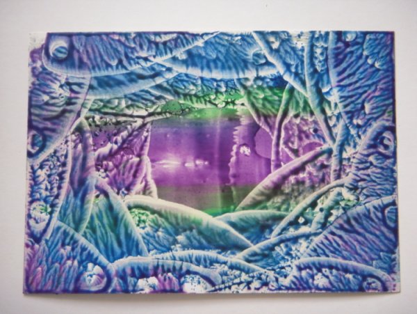 Техника рисования утюгом и восковыми мелками