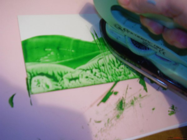 Энкаустика рисование утюгом