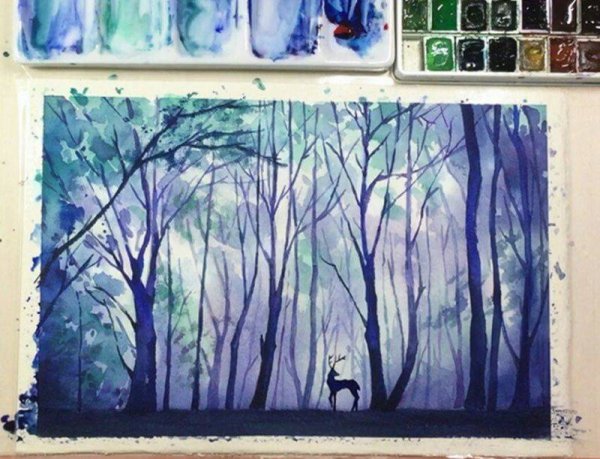 Теплые и холодные цвета в живописи