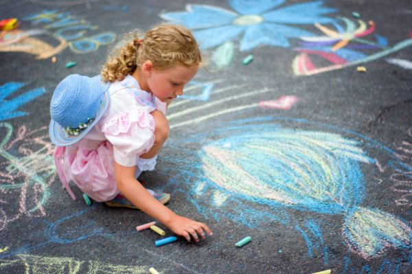 Рисование на асфальте