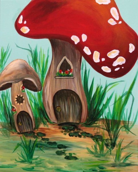 Рисование грибы