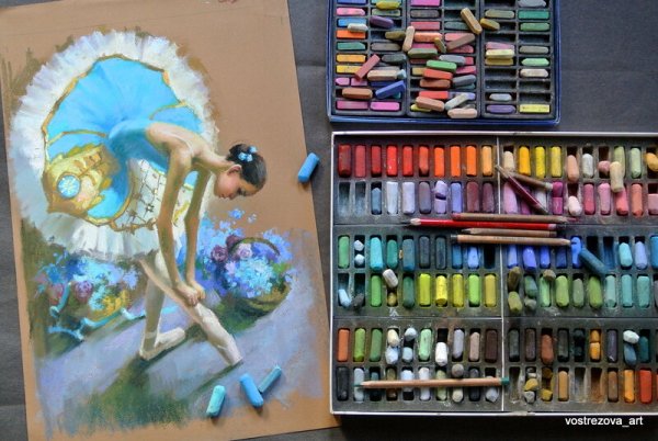 Пастель масляная художественная