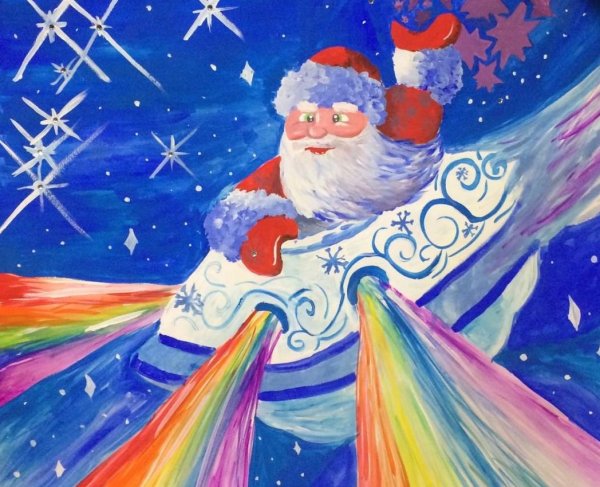 Новогодний рисунок на конкурс