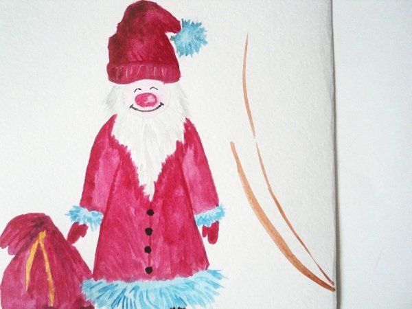 Рисование Деда Мороза