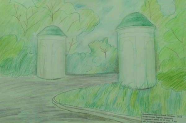 Усадьба Ясная Поляна Толстого картина