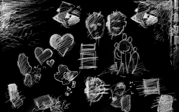 Мелом на черной доске