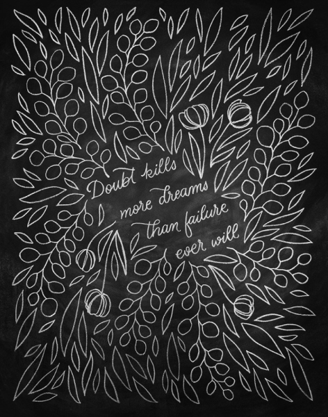 Рисунки мелом на доске