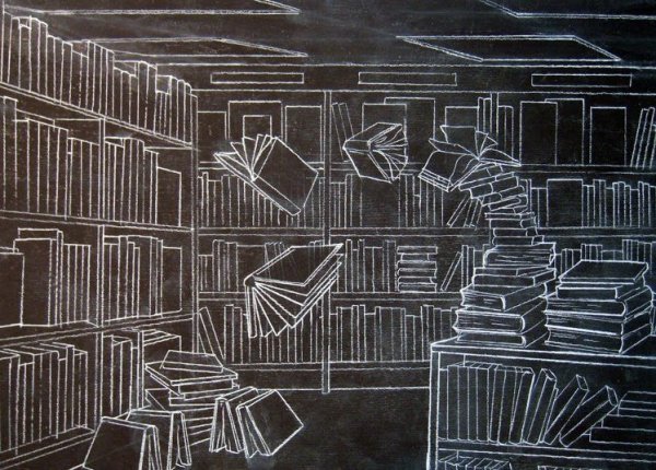 Картины мелом на стене